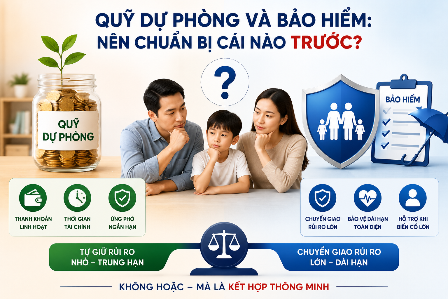 Quỹ dự phòng và bảo hiểm: nên chuẩn bị cái nào trước?