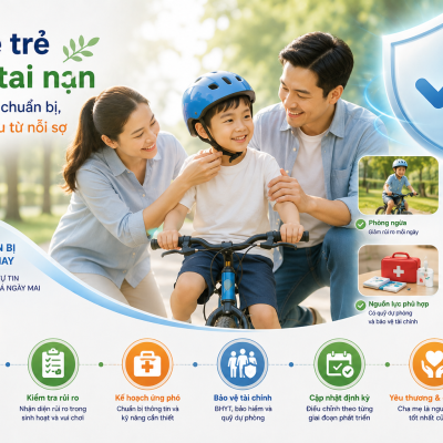 Rủi ro tai nạn ở trẻ - Gia đình cần chuẩn bị gì trước những sự cố khó lường trong quá trình con lớn lên?